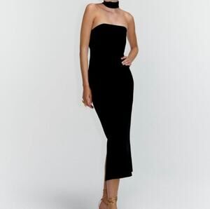 Zara Strapless Dress with Chocker